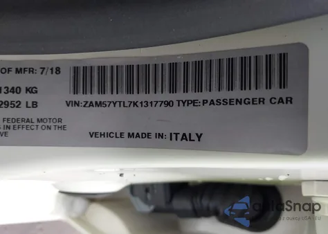 2019 Maserati Ghibli S Q4 Granlusso from USA, damaged, VIN ZAM57YTL7K1317790